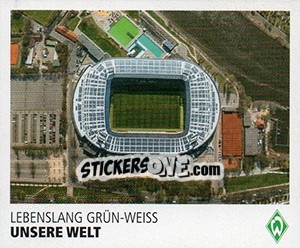 Sticker Unsere Welt - SV Werder Bremen. Lebenslang Grün-Weiss n. 1 - Juststickit