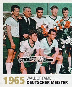 Sticker 1965 Deutscher Meister - SV Werder Bremen. Lebenslang Grün-Weiss - Juststickit