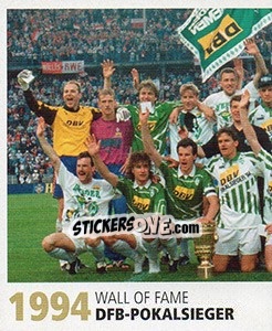 Cromo 1994 DFB-Pokalsieger - SV Werder Bremen. Lebenslang Grün-Weiss - Juststickit