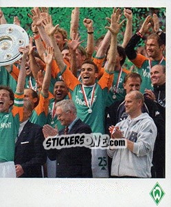 Cromo 2004 Deutscher Meister - SV Werder Bremen. Lebenslang Grün-Weiss - Juststickit
