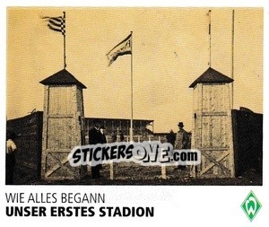 Sticker Unser erstes Stadion - SV Werder Bremen. Lebenslang Grün-Weiss - Juststickit