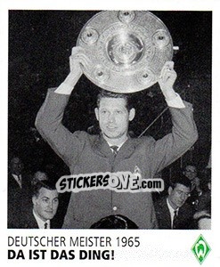Sticker Da ist das ding! - SV Werder Bremen. Lebenslang Grün-Weiss n. 40 - Juststickit