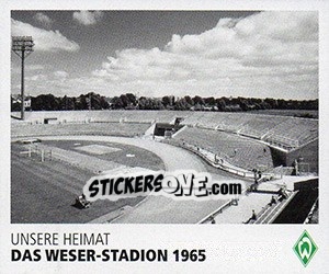 Sticker Das Weser-Stadion 1932 - SV Werder Bremen. Lebenslang Grün-Weiss - Juststickit