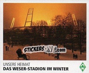 Sticker Das Weser-Stadion im Winter