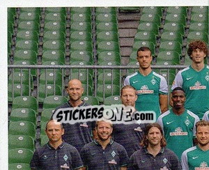 Sticker Unser Mannschaftsfoto - SV Werder Bremen. Lebenslang Grün-Weiss - Juststickit