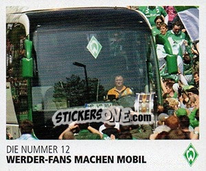 Sticker Werder-Fans machen mobil