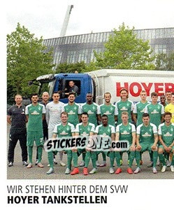 Sticker Hoyer Tankstellen - SV Werder Bremen. Lebenslang Grün-Weiss - Juststickit