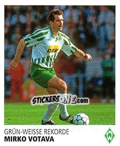 Sticker Mirko Votava - SV Werder Bremen. Lebenslang Grün-Weiss - Juststickit