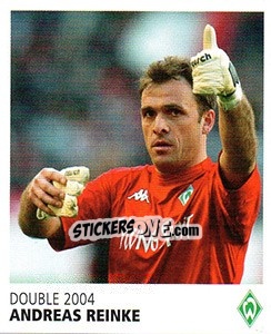 Sticker Andreas Reinke - SV Werder Bremen. Lebenslang Grün-Weiss n. 124 - Juststickit