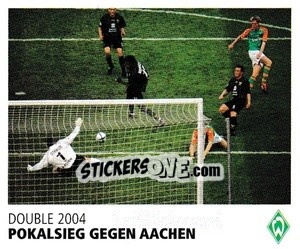 Figurina Pokalsieg gegen Aachen - SV Werder Bremen. Lebenslang Grün-Weiss - Juststickit