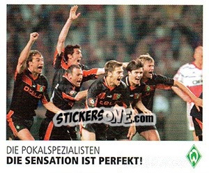 Figurina Die Sensation ist perfekt! - SV Werder Bremen. Lebenslang Grün-Weiss - Juststickit