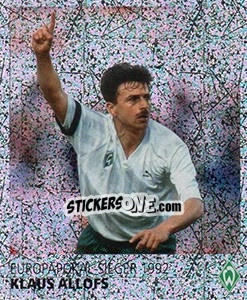 Sticker Klaus Allofs - SV Werder Bremen. Lebenslang Grün-Weiss n. 160 - Juststickit