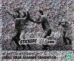 Sticker Jubel über Mannis Traumtor - SV Werder Bremen. Lebenslang Grün-Weiss - Juststickit