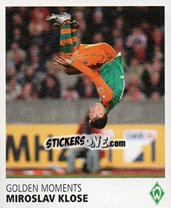 Sticker Miroslav Klose - SV Werder Bremen. Lebenslang Grün-Weiss n. 189 - Juststickit