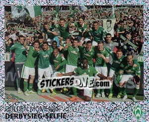 Sticker Derbysieg-Selfie - SV Werder Bremen. Lebenslang Grün-Weiss - Juststickit
