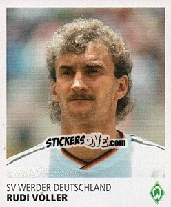 Sticker Rudi Völler - SV Werder Bremen. Lebenslang Grün-Weiss - Juststickit