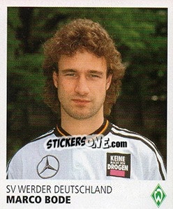 Figurina Marco Bode - SV Werder Bremen. Lebenslang Grün-Weiss - Juststickit