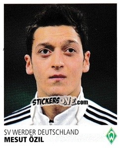Cromo Mesut Özil - SV Werder Bremen. Lebenslang Grün-Weiss - Juststickit