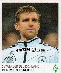 Sticker Per Mertesacker - SV Werder Bremen. Lebenslang Grün-Weiss n. 206 - Juststickit