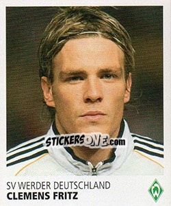 Sticker Clemens Fritz - SV Werder Bremen. Lebenslang Grün-Weiss n. 207 - Juststickit