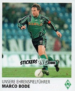 Cromo Marco Bode - SV Werder Bremen. Lebenslang Grün-Weiss - Juststickit