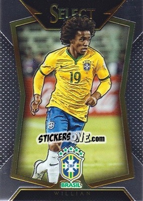 Figurina Willian - Select Soccer 2015 - Panini