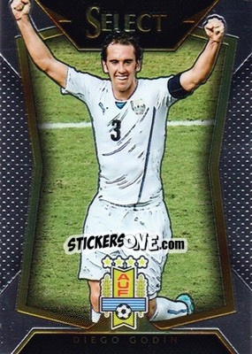 Sticker Diego Godin - Select Soccer 2015 n. 51 - Panini