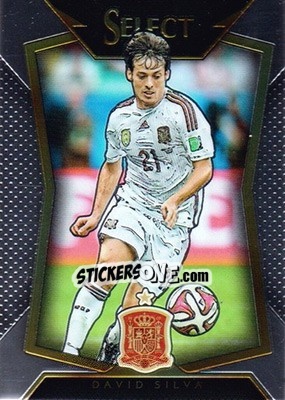 Sticker David Silva - Select Soccer 2015 n. 74 - Panini
