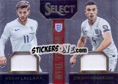 Sticker Adam Lallana / Jordan Henderson - Select Soccer 2015 n. DTM-8 - Panini