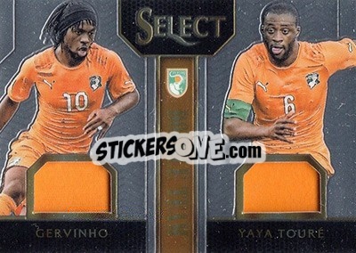 Sticker Gervinho / Yaya Toure - Select Soccer 2015 n. DTM-14 - Panini