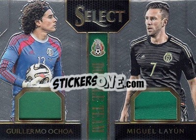 Sticker Guillermo Ochoa / Miguel Layun - Select Soccer 2015 n. DTM-15 - Panini