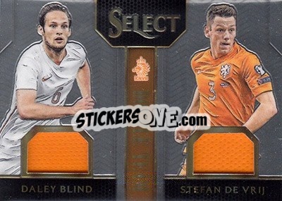 Sticker Daley Blind / Stefan de Vrij - Select Soccer 2015 n. DTM-16 - Panini