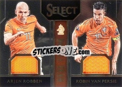 Sticker Arjen Robben / Robin van Persie - Select Soccer 2015 n. DTM-18 - Panini