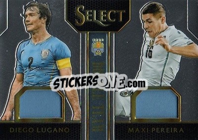 Figurina Diego Lugano / Maxi Pereira - Select Soccer 2015 - Panini