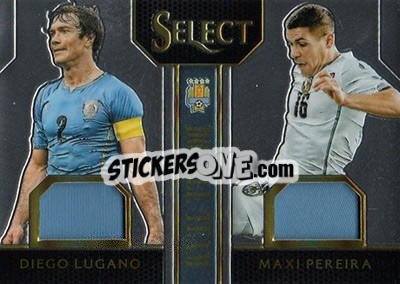 Sticker Diego Lugano / Maxi Pereira - Select Soccer 2015 n. DTM-23 - Panini