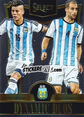 Cromo Marcos Rojo / Pablo Zabaleta - Select Soccer 2015 - Panini