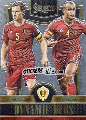 Sticker Jan Vertonghen / Vincent Kompany - Select Soccer 2015 n. DD-2 - Panini