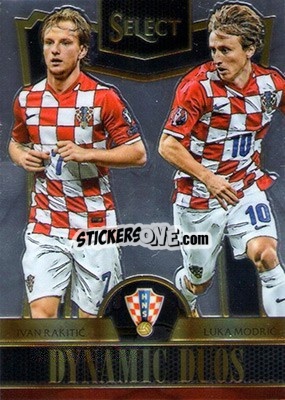Sticker Ivan Rakitic / Luka Modric - Select Soccer 2015 n. DD-5 - Panini