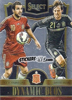 Sticker Cesc Fabregas / David Silva - Select Soccer 2015 n. DD-9 - Panini