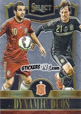 Cromo Cesc Fabregas / David Silva - Select Soccer 2015 - Panini