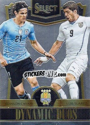 Sticker Edinson Cavani / Luis Suarez - Select Soccer 2015 - Panini