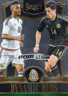 Sticker Giovani Dos Santos / Javier Hernandez - Select Soccer 2015 - Panini