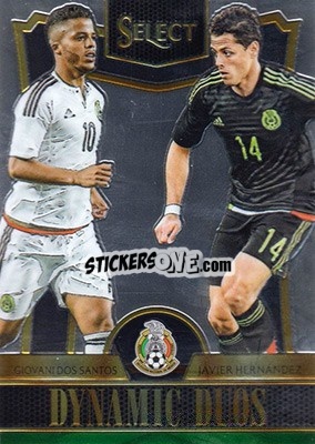 Sticker Giovani Dos Santos / Javier Hernandez - Select Soccer 2015 n. DD-11 - Panini