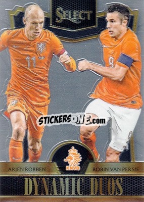 Sticker Arjen Robben / Robin van Persie - Select Soccer 2015 n. DD-12 - Panini