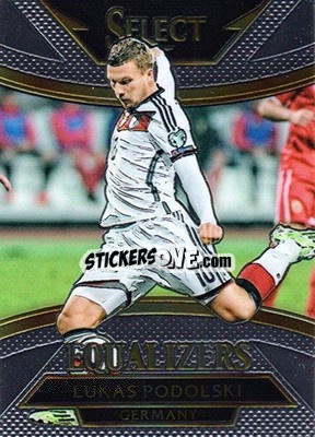 Sticker Lukas Podolski - Select Soccer 2015 n. E-10 - Panini