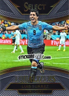 Sticker Luis Suarez - Select Soccer 2015 n. E-20 - Panini