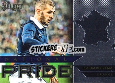 Figurina Karim Benzema - Select Soccer 2015 - Panini