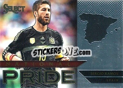 Sticker Sergio Ramos - Select Soccer 2015 - Panini