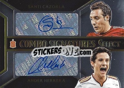 Sticker Ander Herrera / Santi Cazorla - Select Soccer 2015 n. SCS-6 - Panini