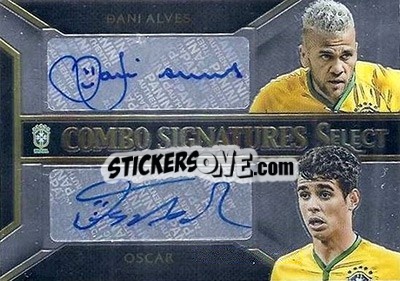 Cromo Dani Alves / Oscar - Select Soccer 2015 - Panini